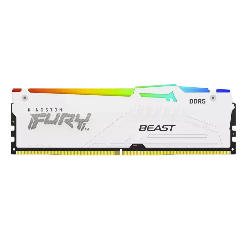 Kingston FURY White RGB 32G(2x - 64Gb Ddr5 6000Mhz Cl30 2X32Gb Desktop บทวิจารณ์และราคา